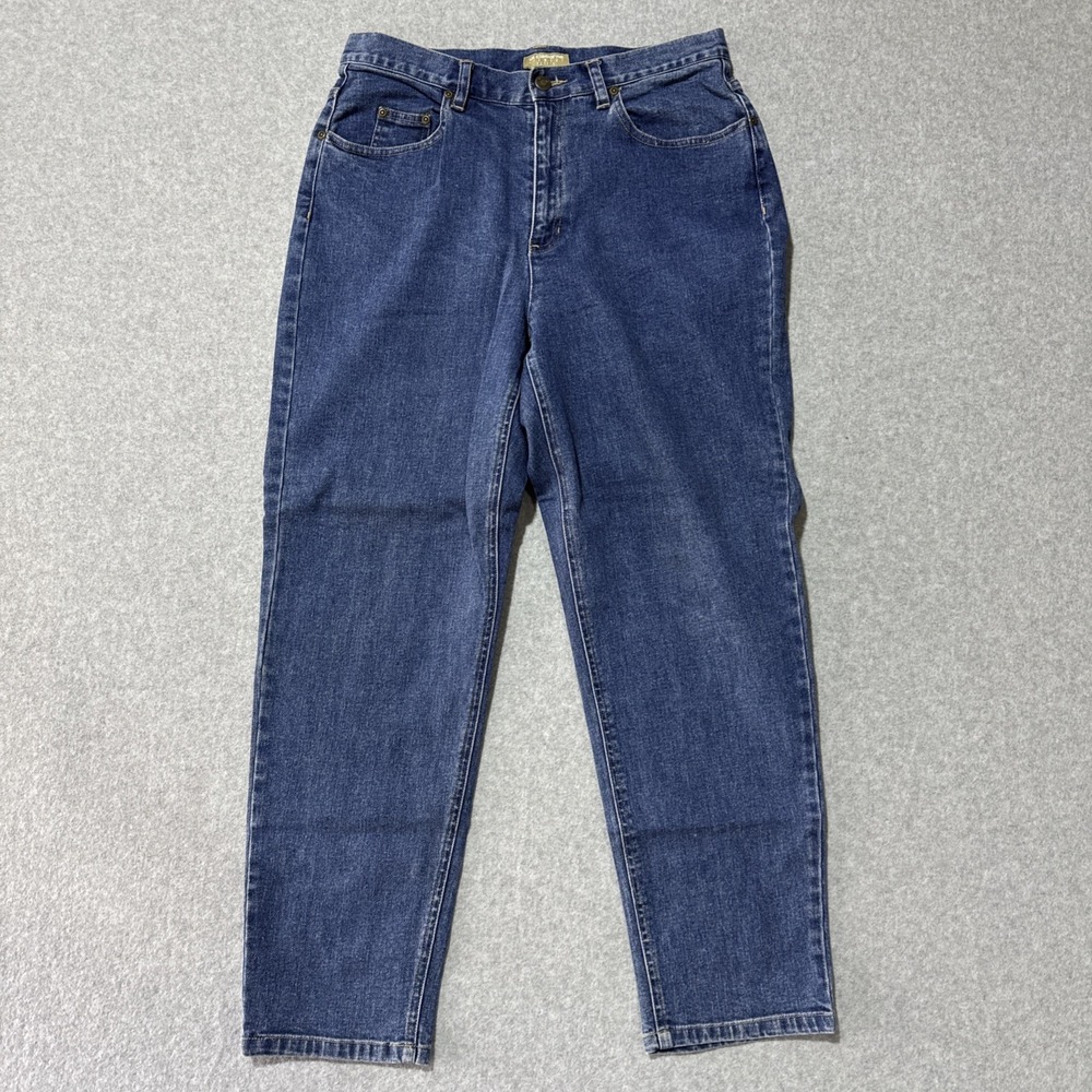 Liz Claiborne Jeans Pants Petite Classic Jeans Tapered Leg Size 12P